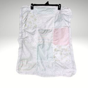 Simply Shabby Chic Kids Pillow Sham Patchwork Quilted Chenille Floral